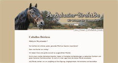 Desktop Screenshot of andalusier-direkt.de